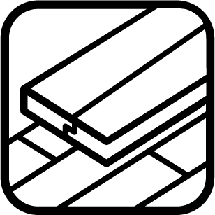 Installs over most existing hard floors