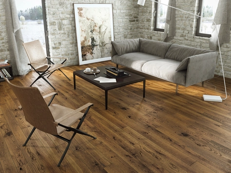 Timba Floor 5G Engineered Oak - Deep Smoked Oak: Matt Lacquered 2048