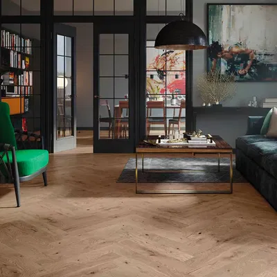Timba Floor Loc Engineered Herringbone - French Chateau Oak 2065