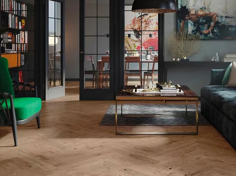 Timba Floor Loc Engineered Herringbone - French Chateau Oak 2065