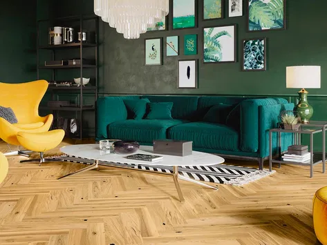 Timba Floor Loc Engineered Herringbone - Invisible Natural Oil 2067