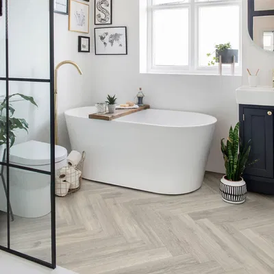 Polyflor Camaro Rigid Core - Westchester Oak Herringbone RPQ4141