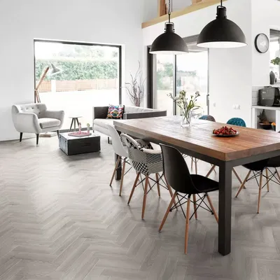 What is LVT? A complete guide to LVT flooring 38 Luvanto Design Herringbone - Pearl Oak