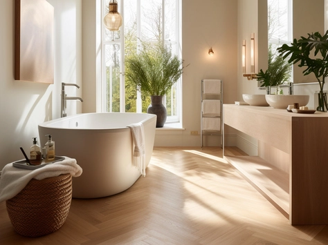 Your Guide to Caring for LVT Flooring 6 Royal Click Pro Herringbone Natural Oak