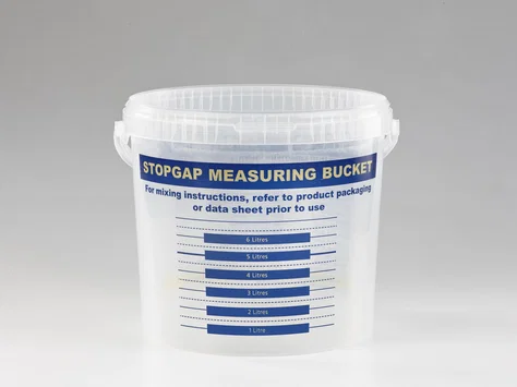 F Ball Stopgap Measuring Bucket Transparent