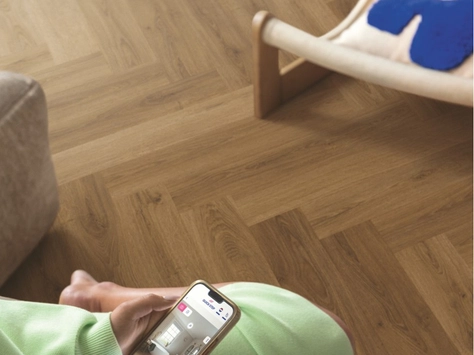 Quick-Step Alpha Ciro Herringbone - Botanic Caramel Oak AVHBU40364