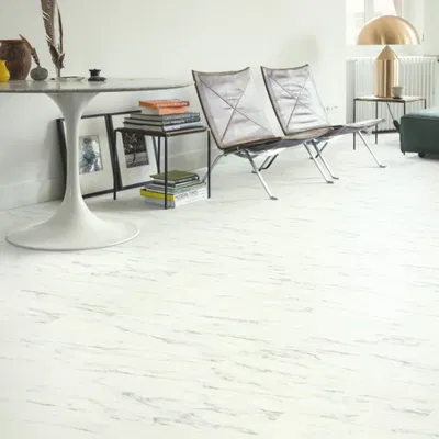 Quick-Step Alpha Oro Base - Marble Carrara White AVSTT40136