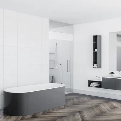 Luvanto Design Contemporary Herringbone - Smoked Charcoal