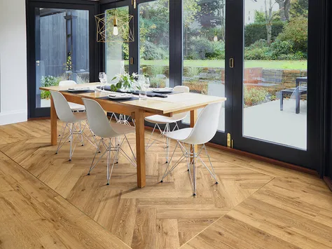 Polyflor Expona Commercial - Sherwood Oak Parquet 4123
