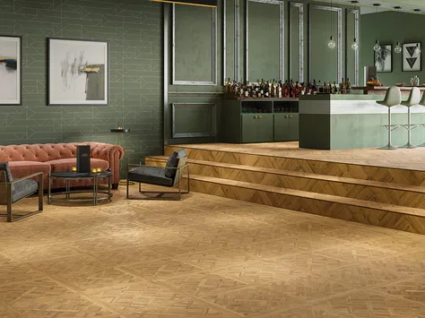 Polyflor Expona Commercial - Sherwood Oak Versailles 4124