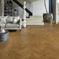 Chene Engineered 14/3 x 90mm Herringbone – Hand Scraped Golden Oak