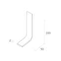 Quantum Q100502SI 2mm Set-In Skirting 2m