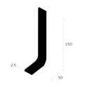 Quantum Q150502SI 2mm Set-In Skirting 2m