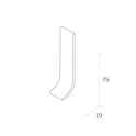 Quantum Q75SO 2m SIt-On Skirting 75mm