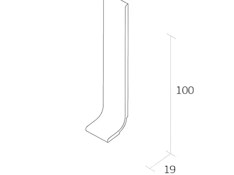 Quantum QZ100 SO Flexible SIt-On Skirting 2m