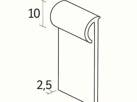 Quantum UCS3 Slimline Flexible Capping Strip 20m Coil