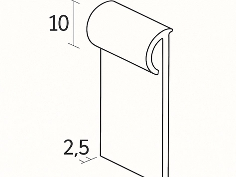 Quantum UCS3 Slimline Flexible Capping Strip 20m Coil