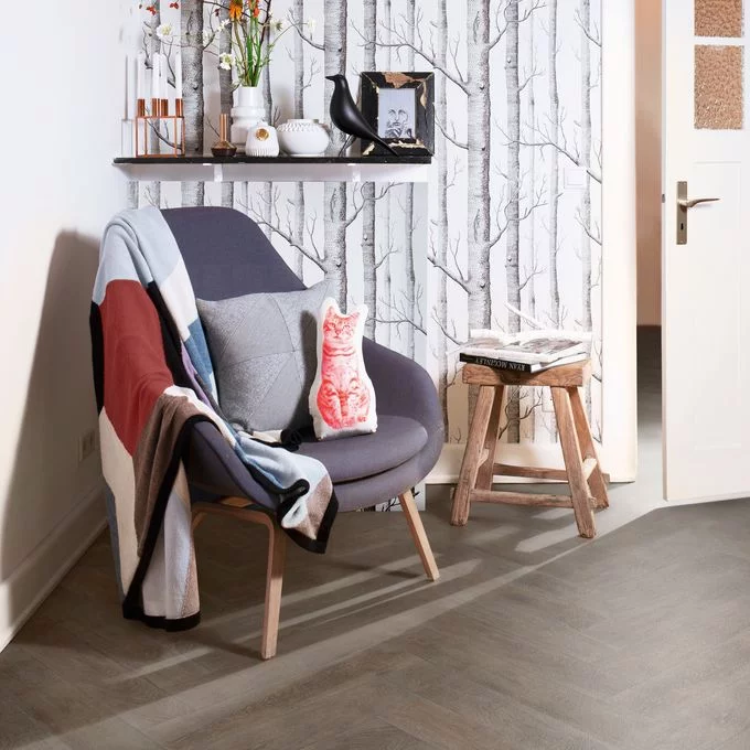 Polyflor Designatex - Smokehouse Oak Herringbone 2139