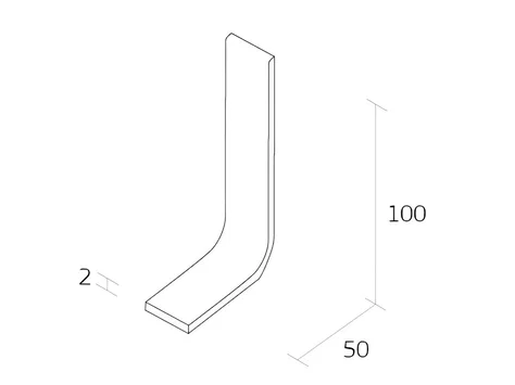 Quantum Q100502SI 2mm Set-In Skirting 2m