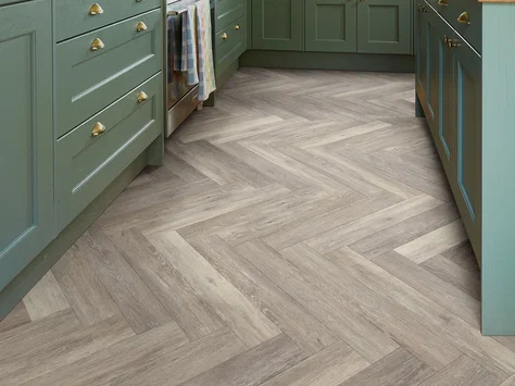 Polyflor Fusionline - Willow Grey Oak Large Parquet 1082