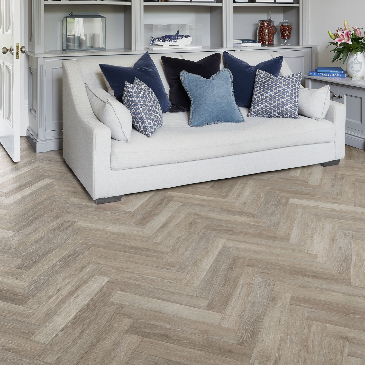 Polyflor Fusionline - Willow Grey Oak Small Parquet 1094