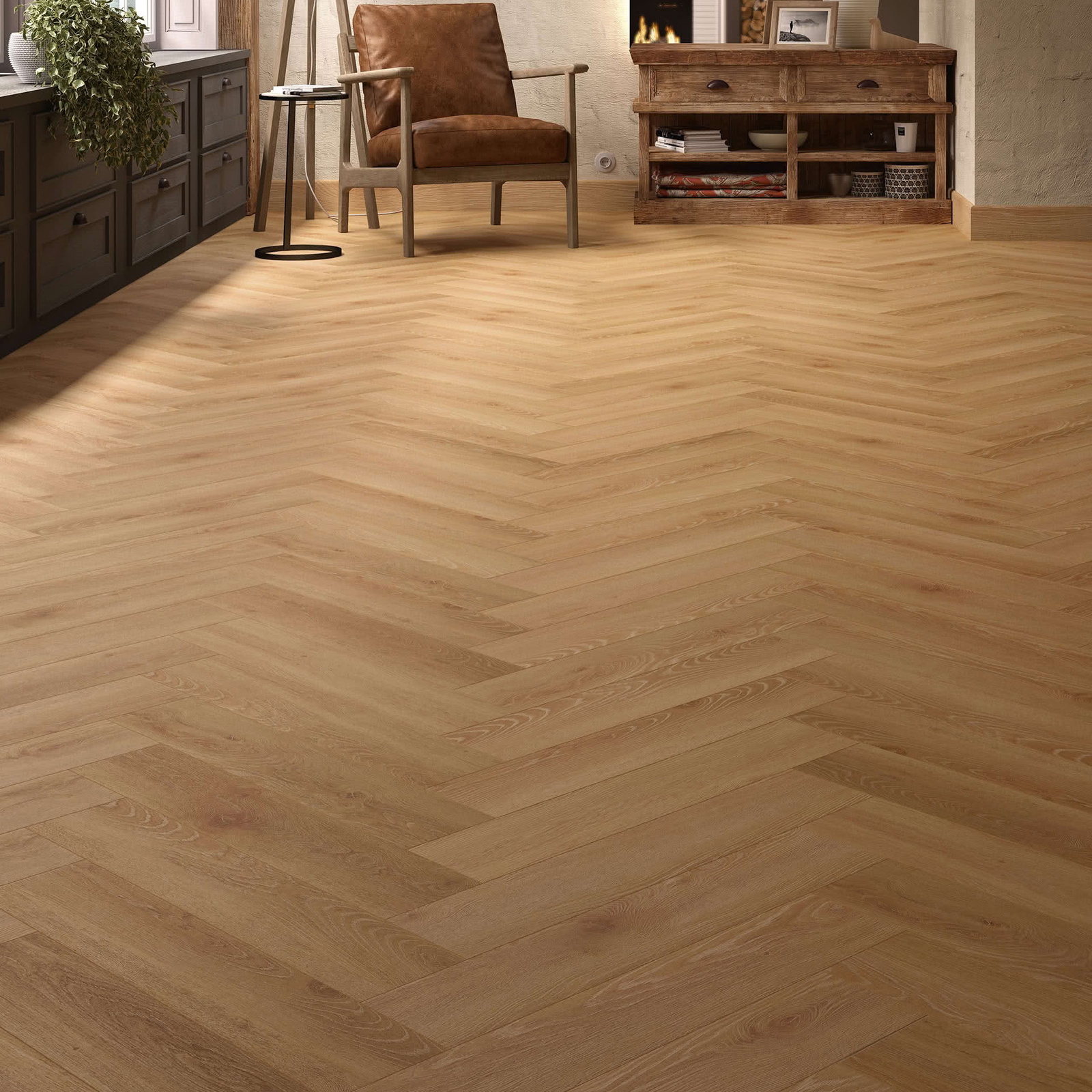 Alsafloor Allure Herringbone - Honey Oak