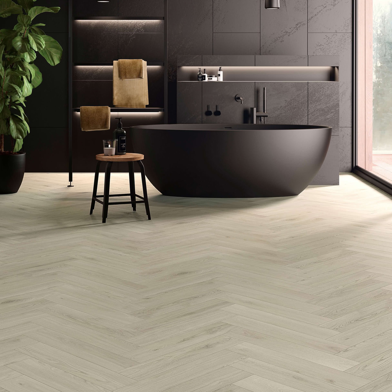 Alsafloor Allure Herringbone - Zinc Oak
