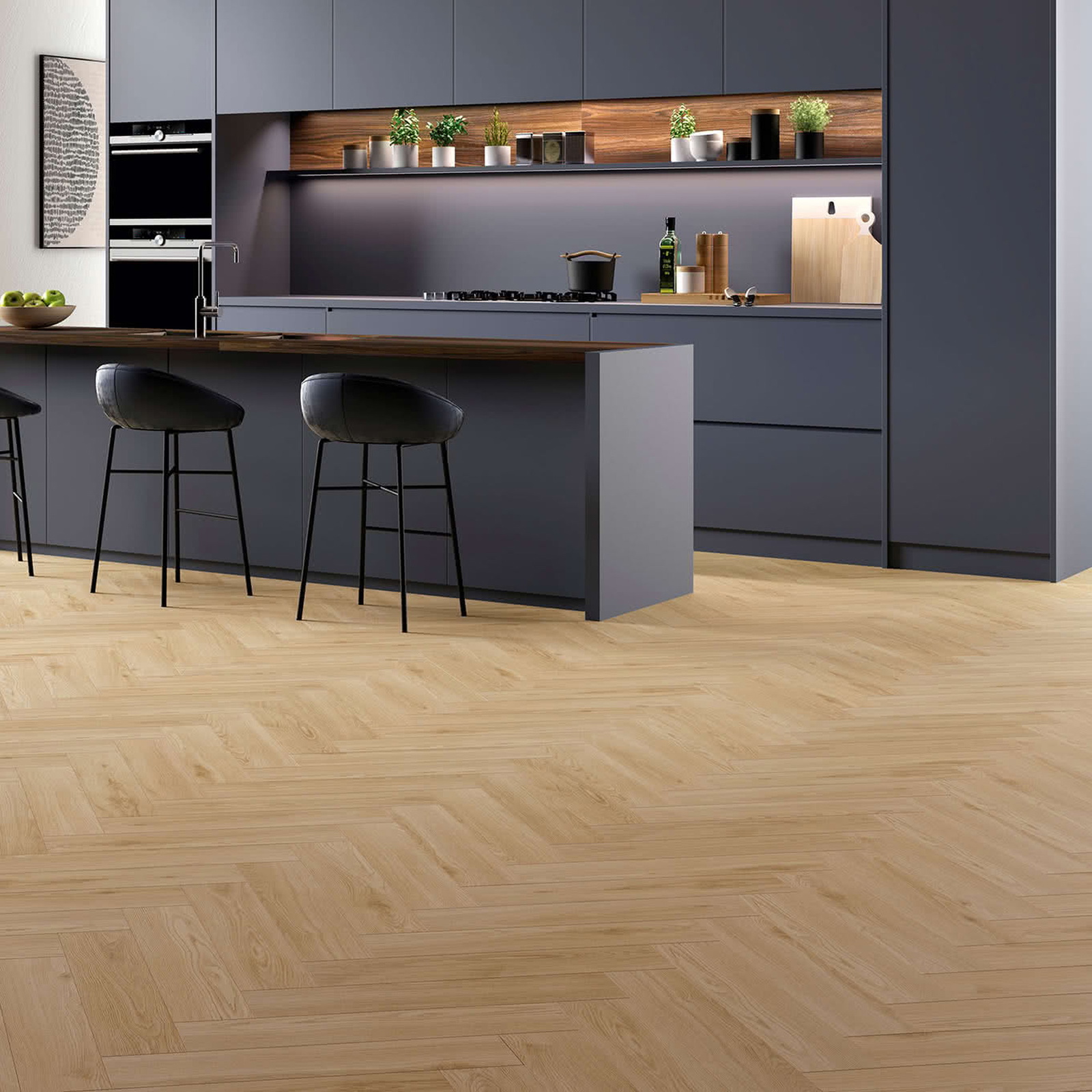 Alsafloor Allure Herringbone - Doha Oak