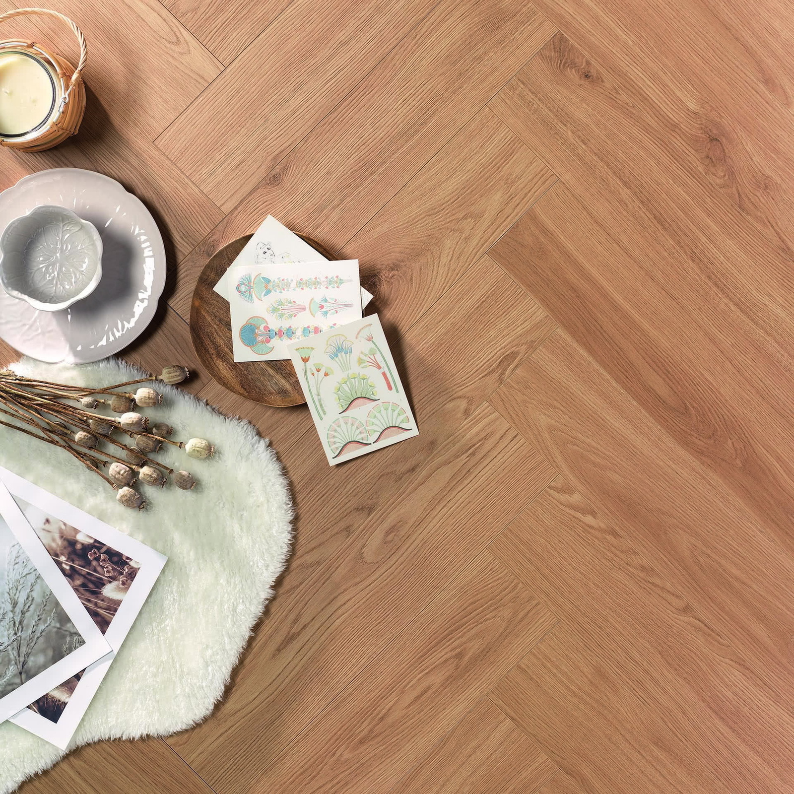 Alsafloor Allure Herringbone - Tangier Oak