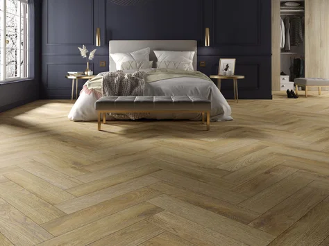 Alsafloor Solid Plus Herringbone - Praline Oak