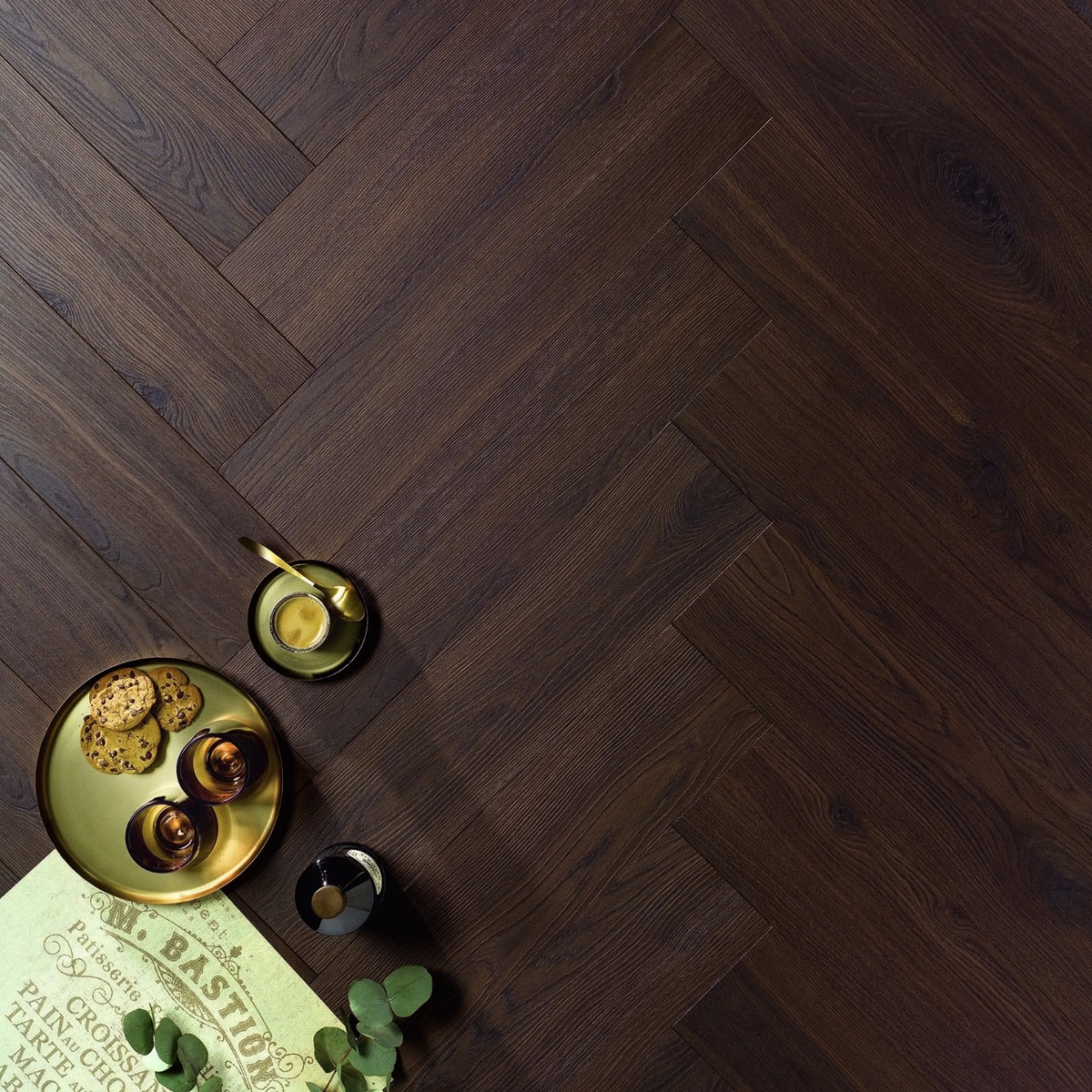 Alsafloor Solid Plus Herringbone - Ghana Oak