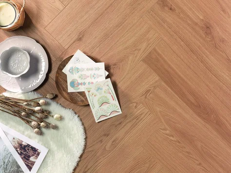 Alsafloor Solid Plus Herringbone - Tanger Oak