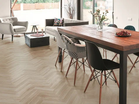 Luvanto Premium Click Plus Herringbone - Latte Oak